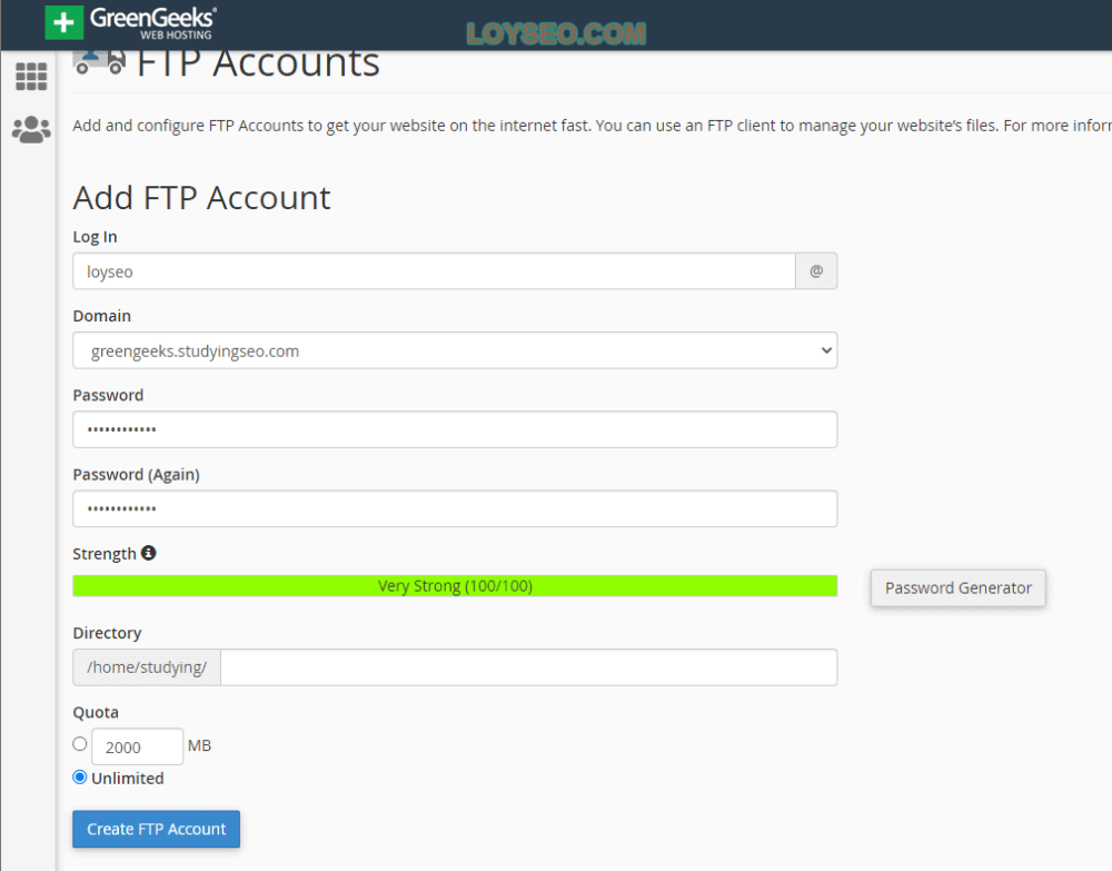 create ftp account in cpanel 2 - 如何使用FTP軟體連接WordPress網站 create ftp account in cpanel 2