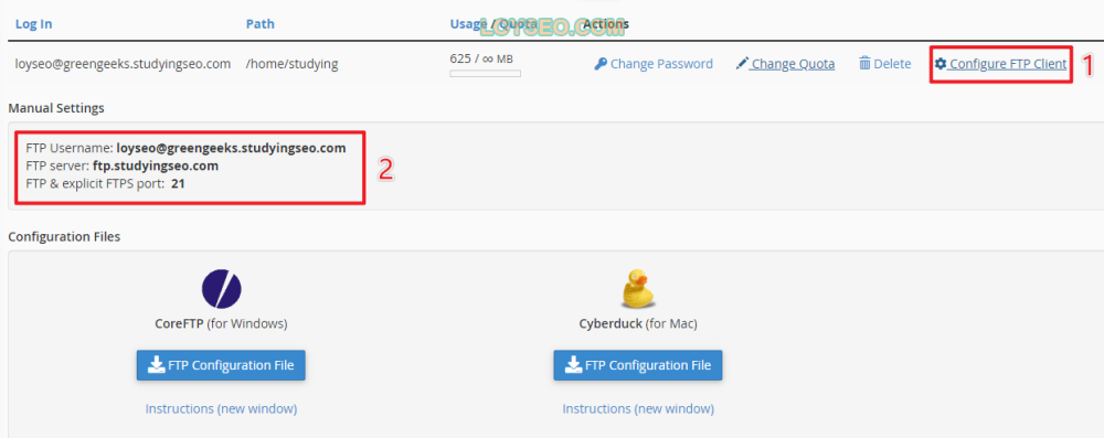 create ftp account in cpanel 3 - 如何使用FTP軟體連接WordPress網站 create ftp account in cpanel 3