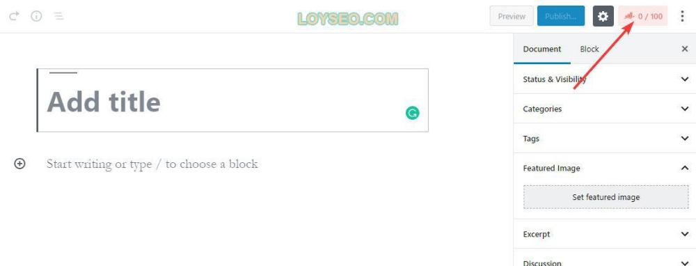 how to open rank math block settings - 如何在Rank Math SEO的測試中得到100分 如何打開Rank Math塊設置
