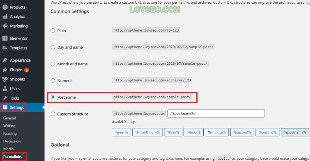 wordpress permalink setting - 如何在Rank Math SEO的測試中得到100分 wordpress permalink setting