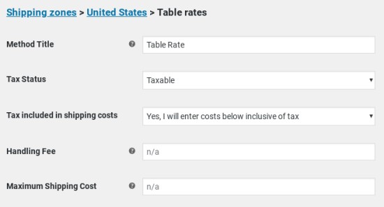 如何配置运费费率表Table Rate Shipping