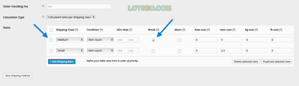 Table Rate Merging Shipping Example 1 - 如何配置WooCommerce運費費率表Table Rate Shipping 如何配置運費費率表Table Rate Shipping