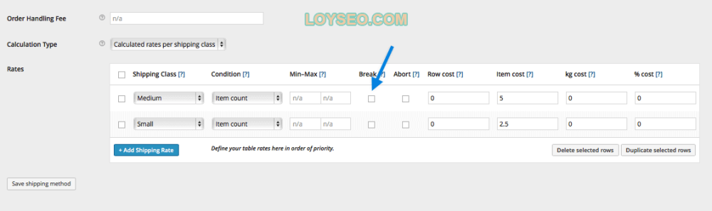 Table Rate Merging Shipping Example 2 - 如何配置WooCommerce運費費率表Table Rate Shipping 如何配置運費費率表Table Rate Shipping
