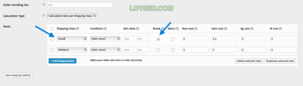 Table Rate Merging Shipping Example 3 - 如何配置WooCommerce運費費率表Table Rate Shipping 如何配置運費費率表Table Rate Shipping