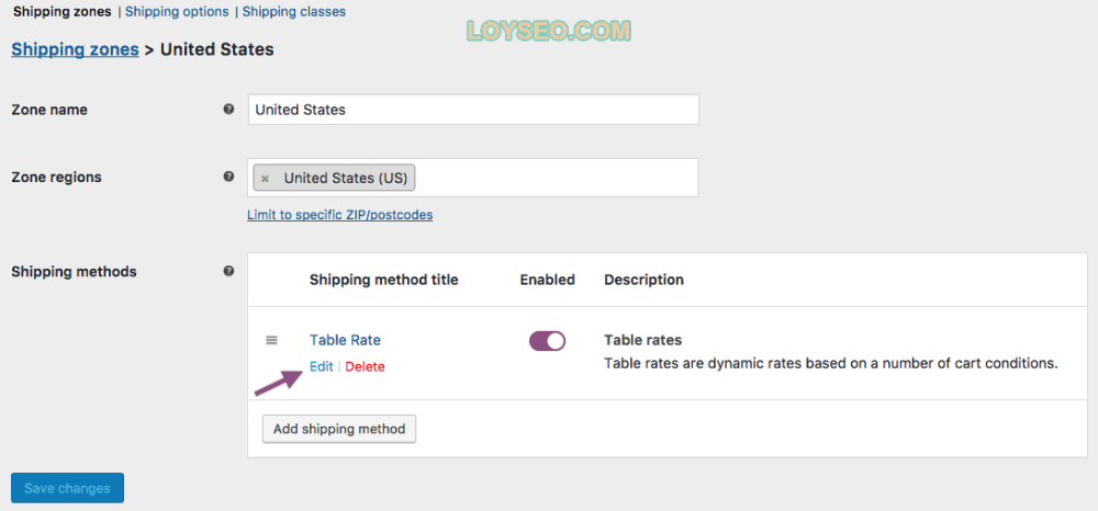 trs edittrs - 如何配置WooCommerce運費費率表Table Rate Shipping 如何配置運費費率表Table Rate Shipping