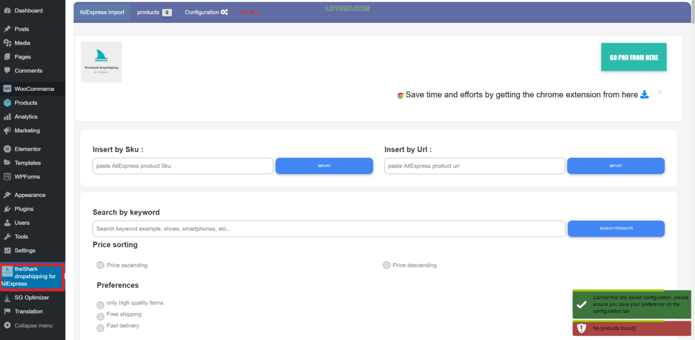 wooshark aliexpress to woocommerce 13 - 如何從速賣通(AliExpress)快速導入產品到WooCommerce商店 如何從速賣通(AliExpress)快速導入產品到WooCommerce商店
