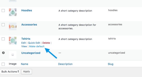 make default category 1 - 如何在WooCommerce中管理产品类别、标签和属性 设为默认类别