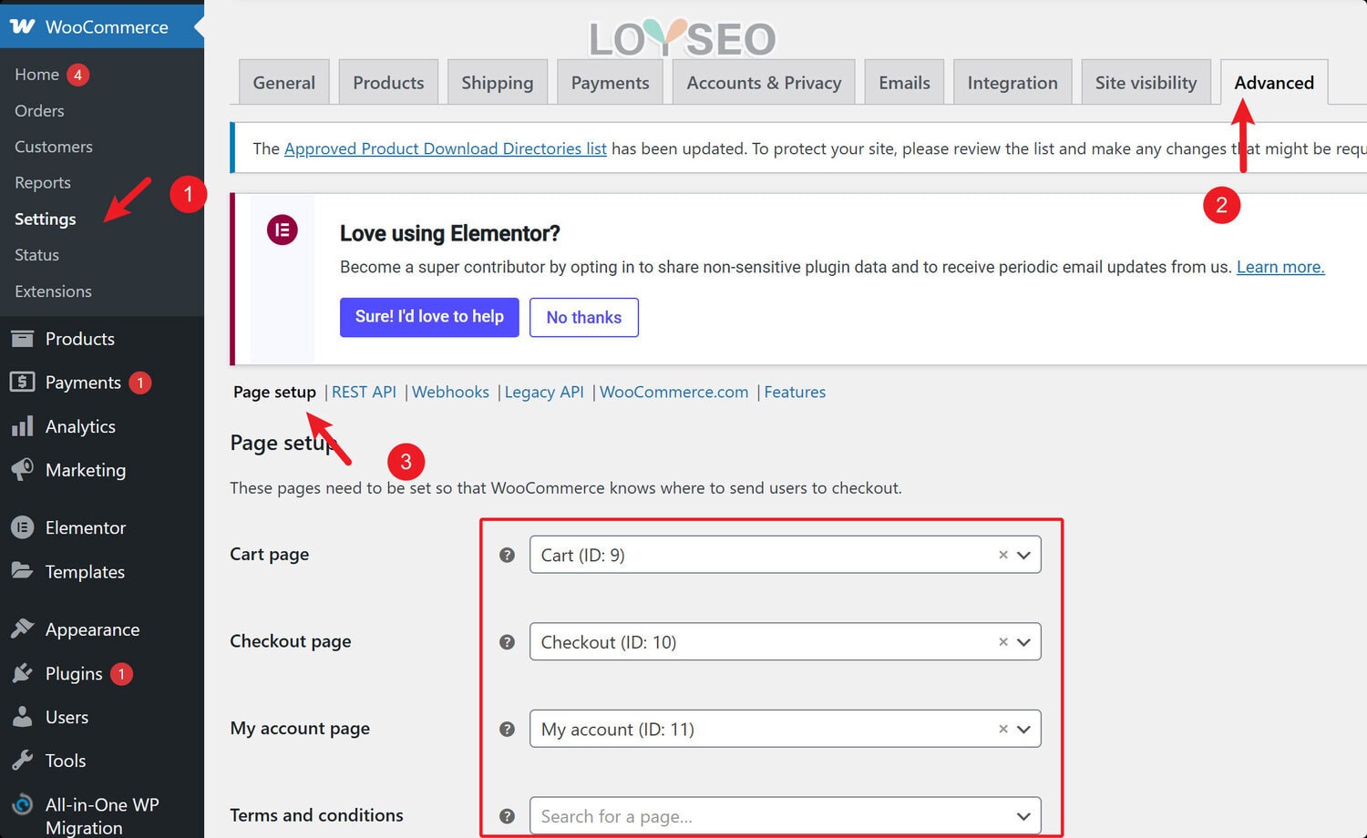 woocommerce setting page setup - WordPress页面教程 woocommerce setting page setup
