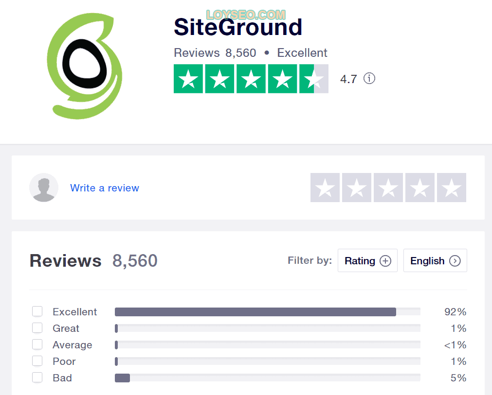 SiteGround評價