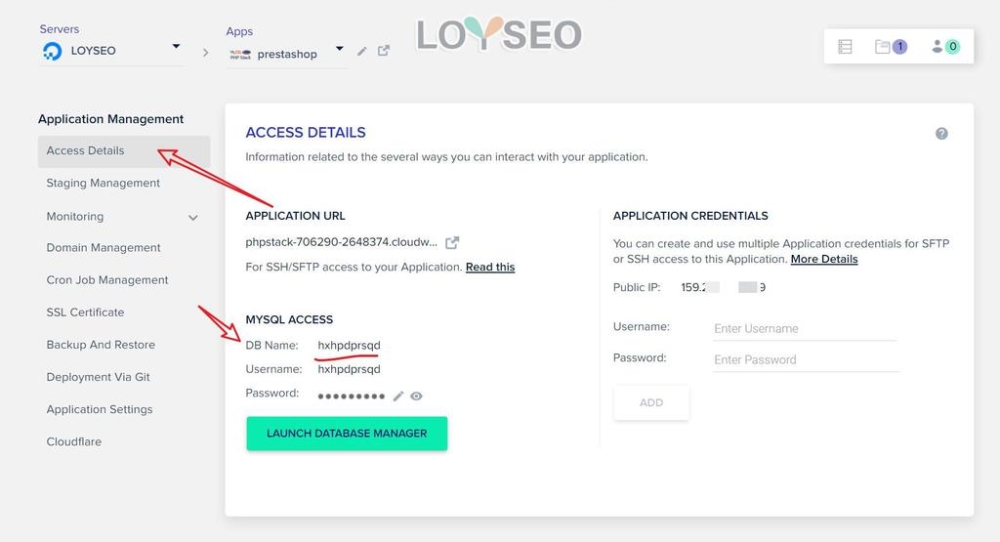 cloudways application - Prestashop安裝教程 cloudways application