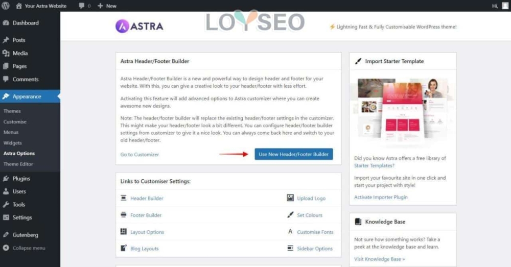 how to create a header with astra header builder - Astra主題:如何設計頁頭和頁腳 進入Astra頁頭編輯器