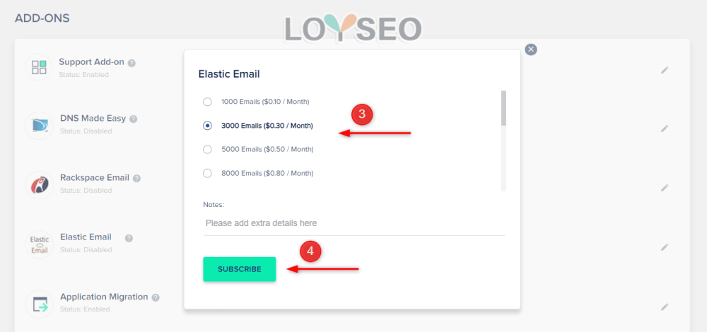 cloudways elastic email addon 14 - 在Cloudways中配置Elastic Email擴展,用以在網站中發送通知、交易、行銷類郵件 Elastic Email套餐