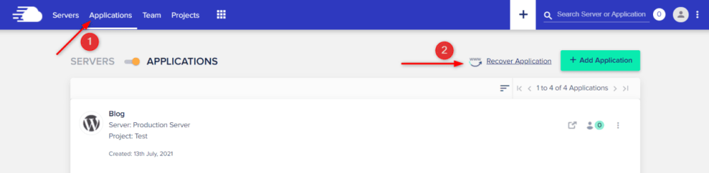 recover a deleted application or server - Cloudways主机:如何恢复被删除的网站或服务器 Cloudways主机:如何恢复被删除的网站或服务器