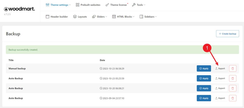 export woodmart theme setting backup - WoodMart主題設置備份 WoodMart主題設置備份