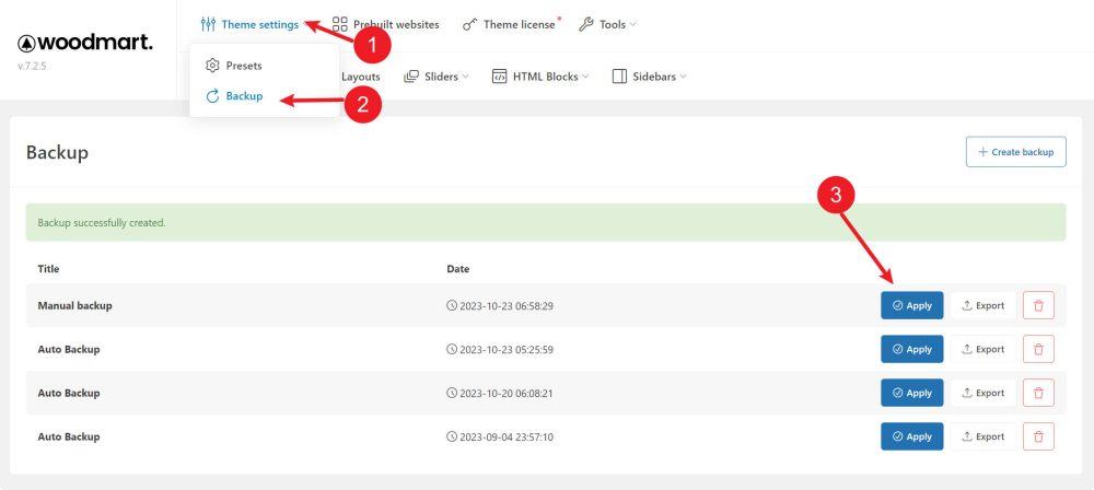 woodmart theme setting backup - WoodMart主題設置備份 WoodMart主題設置備份