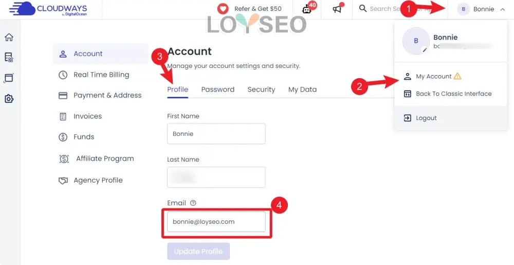 change cloudways email - Cloudways账号的登录邮箱如何更换? Cloudways账号的登录邮箱如何更换?