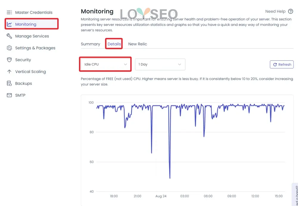 cloudways monitor idle cpu - Cloudways:如何添加一个新服务器 Cloudways:如何添加一个新服务器