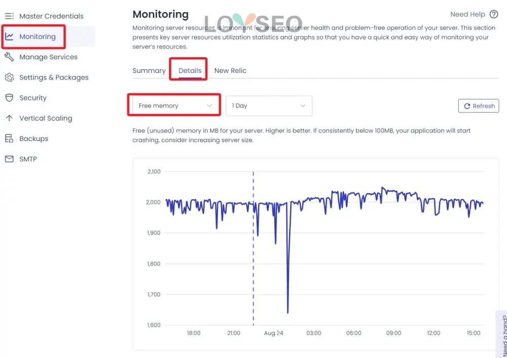 cloudways monitor idle memory - Cloudways:如何添加一个新服务器 Cloudways:如何添加一个新服务器
