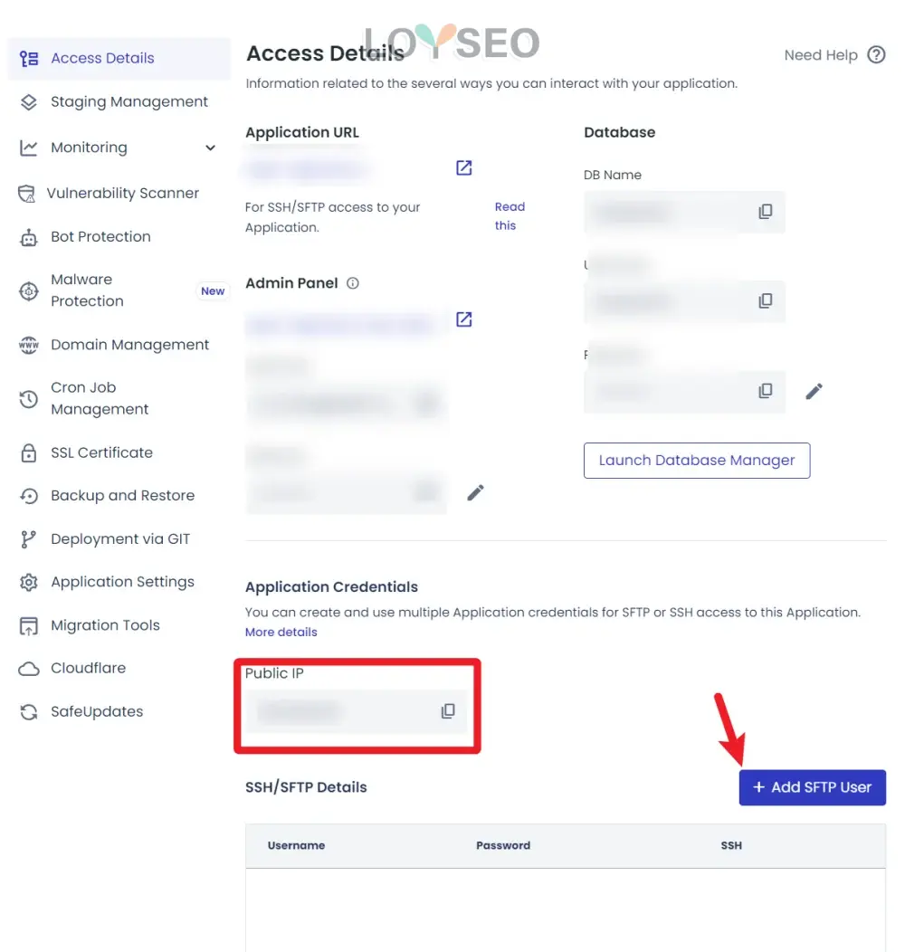 cloudways application ftp credentials 2 - Cloudways:如何用FTP连接到你的网站 Cloudways:如何用FTP连接到你的网站